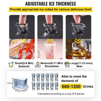 Versatile reusable ice cubes ideal for cocktails, whiskey, smoothies, and seafood, providing adjustable thickness to keep beverages cold longer without melting fast.