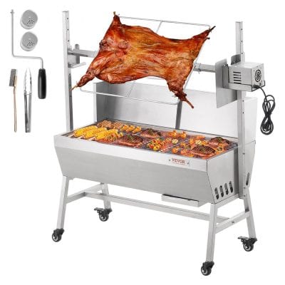Heavy-duty electric rotisserie grill for restaurant use.