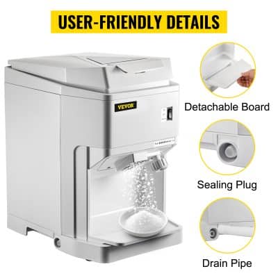 Efficient, user-friendly ice maker with detachable board, sealing plug, and drain pipe for easy cleaning and maintenance. Perfect for medical and commercial use.