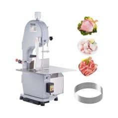 Efficient meat slicing machine suitable for butcher shops and meat processing, ideal for cutting various meats including beef, pork, and poultry with precision and ease.