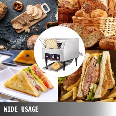 Versatile bread and pastry selection with a bread toasting machine at Monalisa Medical Store for quick breakfast options.