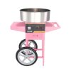 Pink cotton candy machine for fun, dessert, and event entertainment. Perfect for parties, fairs, and celebrations. Easy to use with adjustable temperature, durable build, and portable design.