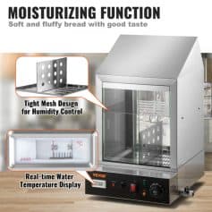 Opt storage and display cabinet with humidity control and temperature monitor.