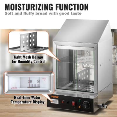 Opt storage and display cabinet with humidity control and temperature monitor.