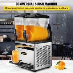 Commercial slush machine for smoothies and frozen drinks in cafes and restaurants.