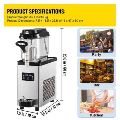 High-capacity ice machine ideal for bars, kitchens, and parties, featuring fast ice production, durable stainless steel design, and user-friendly controls for restaurant and event venues.