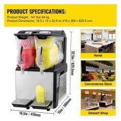 Commercial ice and beverage dispenser for cafes, convenience stores, and cafes. Ideal for creating cold drinks. Durable, easy to operate, suitable for small to medium-sized businesses.
