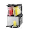 High-capacity commercial ice blender with dual dispensers, perfect for beverage shops and cafes. Easy to operate and maintain, ideal for smoothies, slushies, and frozen drinks.