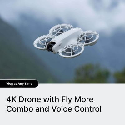 Advanced 4K Drone with Voice Control and Fly More Combo.