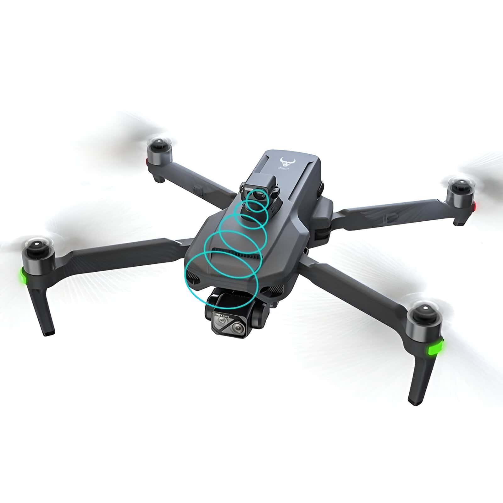 High-tech surveillance drone with camera and GPS capabilities for medical and emergency use.