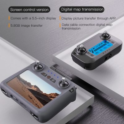 High-quality remote control drone with LCD display, digital map transmission, and 5.8GB image transfer, perfect for aerial photography enthusiasts.