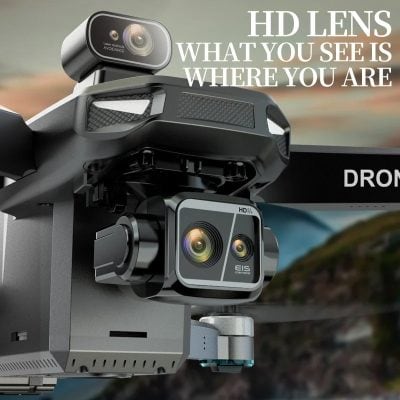High-definition drone camera with advanced lenses for crisp aerial imaging and video recording, perfect for professional photography, surveying, and outdoor adventures.
