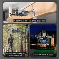 Drone flight safety tips for crossing corridors, avoiding obstacles outdoors, and nighttime flying guidance.
