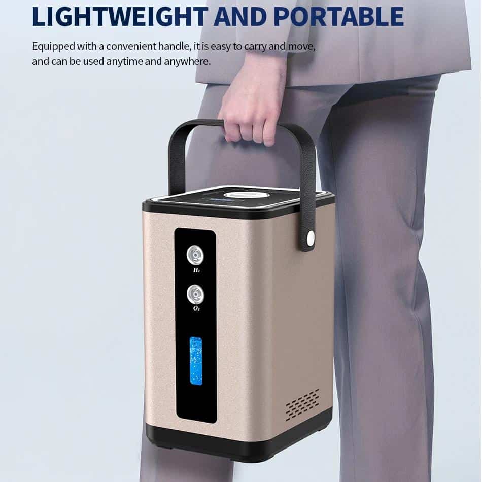 Efficient portable oxygen concentrator for medical use, lightweight and compact design, ideal for mobility and health support.