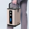 Portable medical oxygen concentrator with adjustable flow rates, ideal for hospitals and home care patients needing reliable oxygen supply.