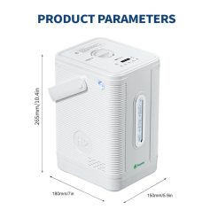 Highly efficient portable oxygen concentrator for medical and wellness use, with adjustable flow settings and easy operation. Ideal for home, travel, and medical needs.