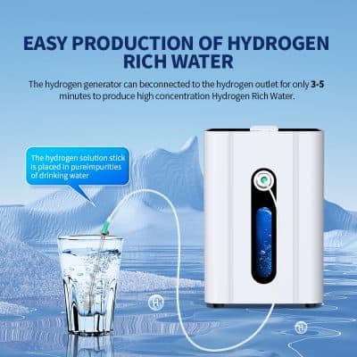 High-quality hydrogen water for health and wellness, easy operation, portable design, ideal for daily use at home or on the go.