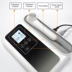 High-tech skin care device with adjustable frequency, timing, and panel switch for effective rejuvenation and whitening treatments.