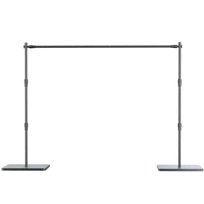 Portable free-standing metal barrier stand ideal for retail stores, offices, and medical facilities to control flow and ensure safety. Easy to assemble and move.