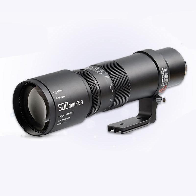 High-quality 500mm telephoto lens for professional photography and optical needs. Compatible with various cameras, offering sharp images and long-distance focusing.