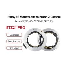 Optical camera mount adapter for Nikon Z series.