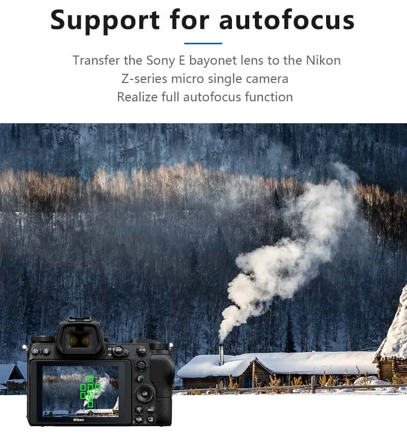 High-Quality Camera Autofocus Technology for Nikon and Sony Lenses.