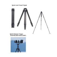 High-quality professional photography tripod for stable shots and easy adjustments. Perfect for capturing sharp images with your camera or smartphone. Durable materials and lightweight design make it ideal for travel and studio use.