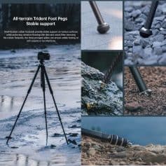 Optical clear vision with professional camera tripod suitable for outdoor and travel photography needs.