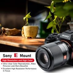 High-quality Sony camera lens with vibrant colors, perfect for professional photography and visual marketing.