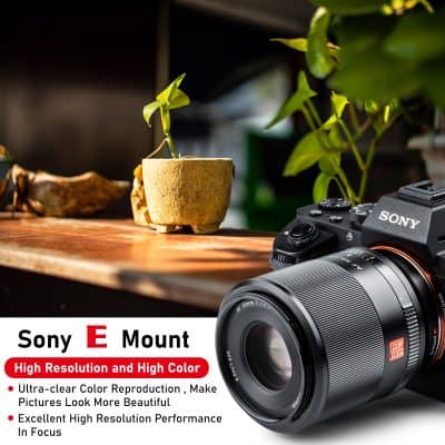 High-quality Sony camera lens with vibrant colors, perfect for professional photography and visual marketing.