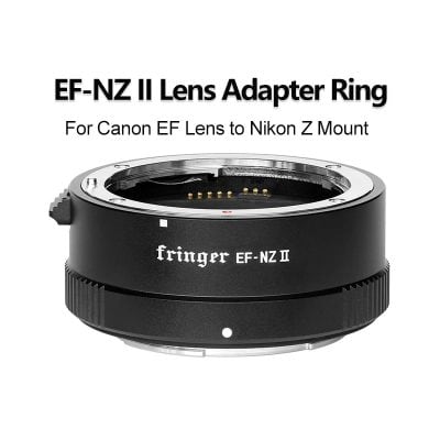 High-quality EF-NZ II lens adapter ring for Canon EF lenses to Nikon Z mount compatibility, ideal for professional photographers.