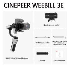 High-quality Cinepeer Weebill 3E gimbal for professional camera stabilization and smooth footage. Perfect for filmmakers and photographers seeking reliable, easy-to-use equipment.