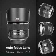 High-quality 85mm F/1.8 auto focus lens optimized for professional and amateur photographers seeking sharp images and beautiful background blur.
