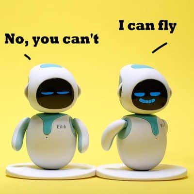 Friendly robot figures with animated faces, ideal for medical, tech, or toy store SEO content.