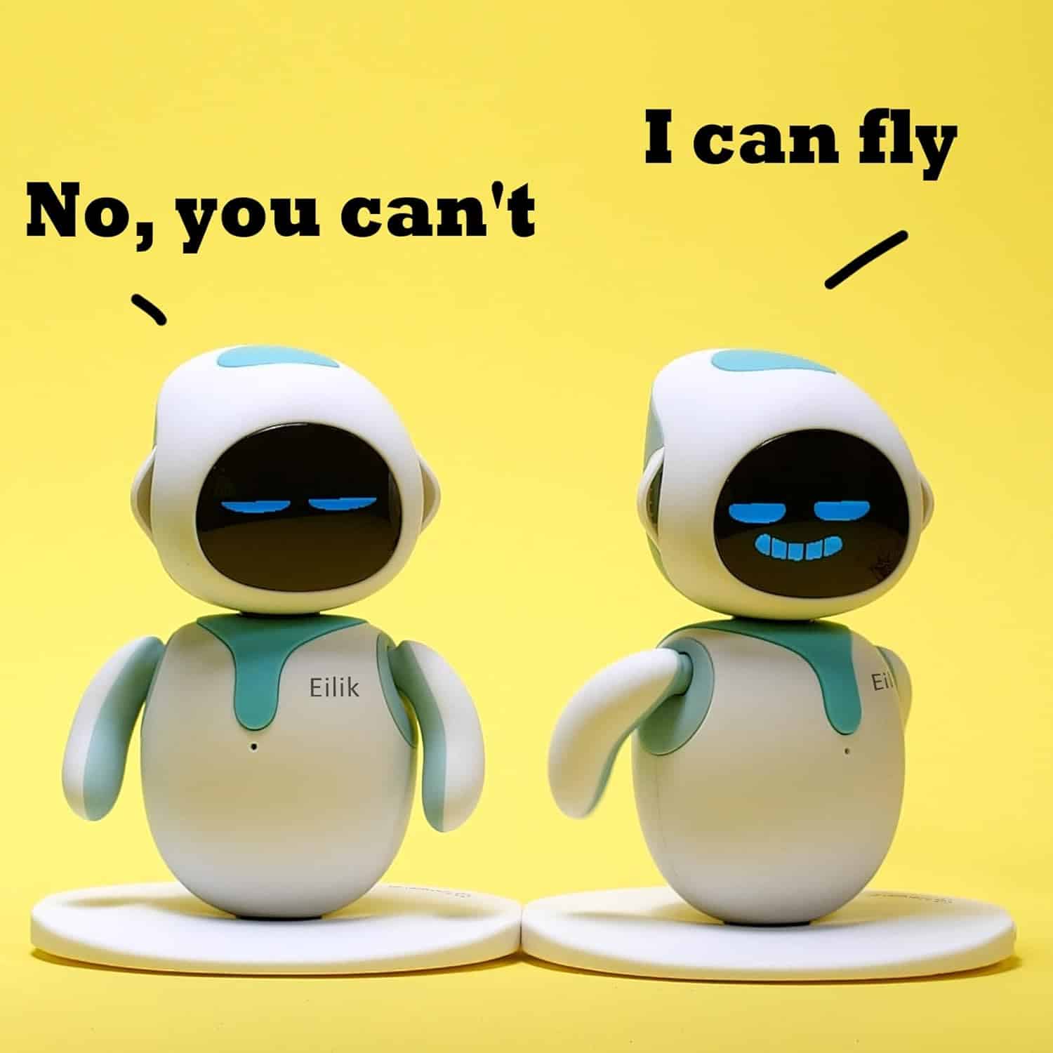 Friendly robot figures with animated faces, ideal for medical, tech, or toy store SEO content.