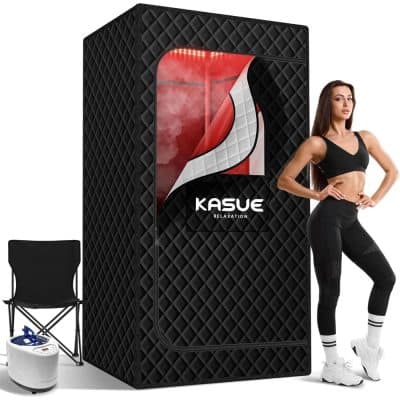 Portable infrared sauna for relaxation and wellness with advanced heating technology, comfortable interior, and easy setup. Perfect for home spa, detox, muscle relief, and stress reduction.