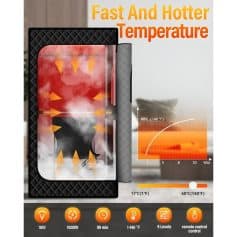 Efficient portable steam sterilizer with rapid heating, adjustable temperature up to 140°F, and multiple sterilization levels for safe health care and personal hygiene at home or clinic.