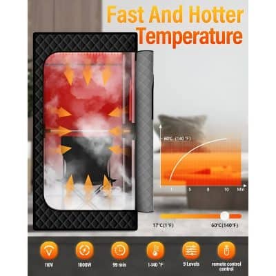 Efficient portable steam sterilizer with rapid heating, adjustable temperature up to 140°F, and multiple sterilization levels for safe health care and personal hygiene at home or clinic.