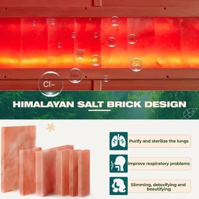 Salt brick for respiratory health, Himalayan salt design for lung purification, improving breathing, detoxifying, and beautifying skin, ideal for wellness and health at Monalisa Store.