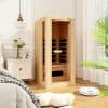 1-2 Person Full Spectrum Infrared Sauna for Home with Carbon Heating Panels
