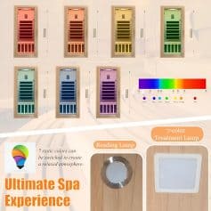 Bright multicolor LED therapy lamps with adjustable color options for creating a soothing spa environment. Perfect for enhancing mood and providing ultimate relaxation at Monalisa Medical Spa.