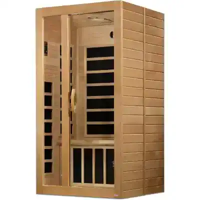 Handcrafted wooden sauna for wellness. Compact design, perfect for relaxation and health. Easy to install, high-quality materials, ideal for home or spa use.