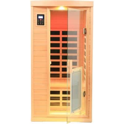 High-quality infrared sauna for health and relaxation - Monalisa Store. Perfect for home wellness, featuring digital controls and premium cedar construction.