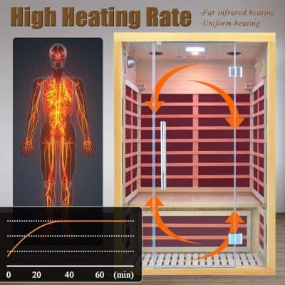 Infrared sauna for optimal health benefits and detoxification.