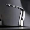 Luxury Rose Gold Single Handle Bathroom Faucet - Modern Dual Control Design
