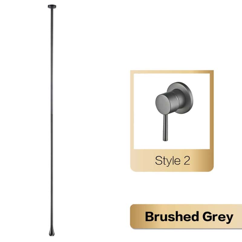 Brushed Grey / Wall-Mounted Faucet