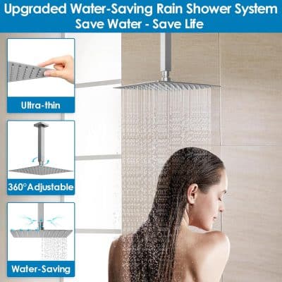 Premium opt water-saving shower head, eco-friendly, ultra-thin, 360° adjustable, high-pressure, anti-clog, for efficient water use. Upgrade your bathroom with durable, modern shower solutions.