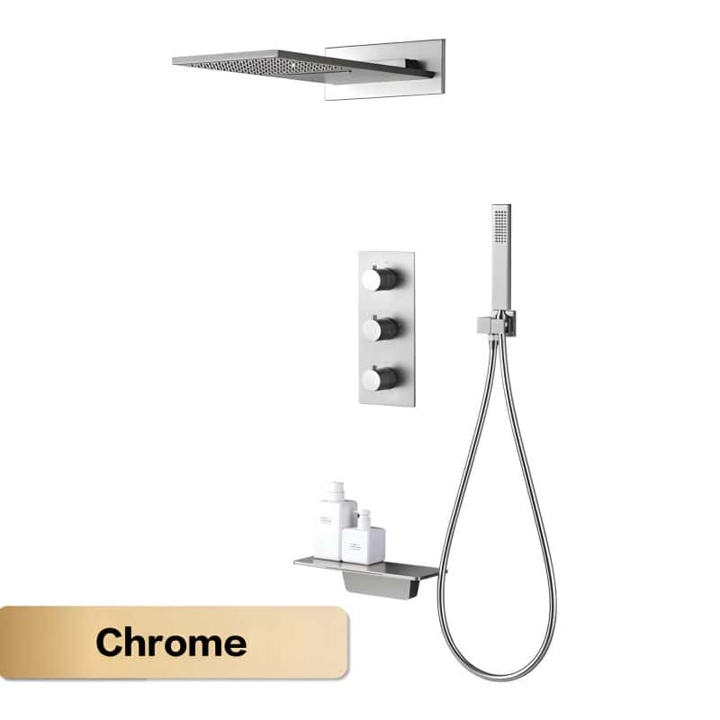 4pcs (Flat Mount) / Chrome 02