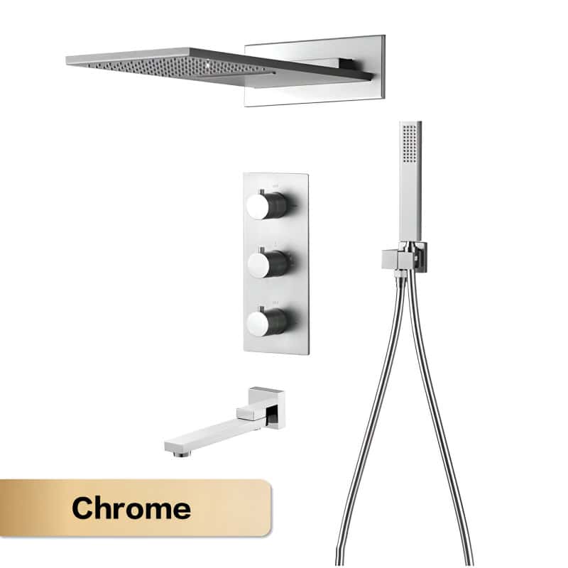 4pcs (Faucet) / Chrome 01