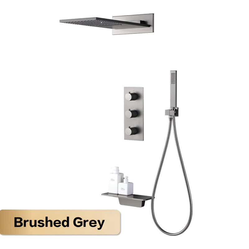 4pcs (Flat Mount) / Brushed Grey 02